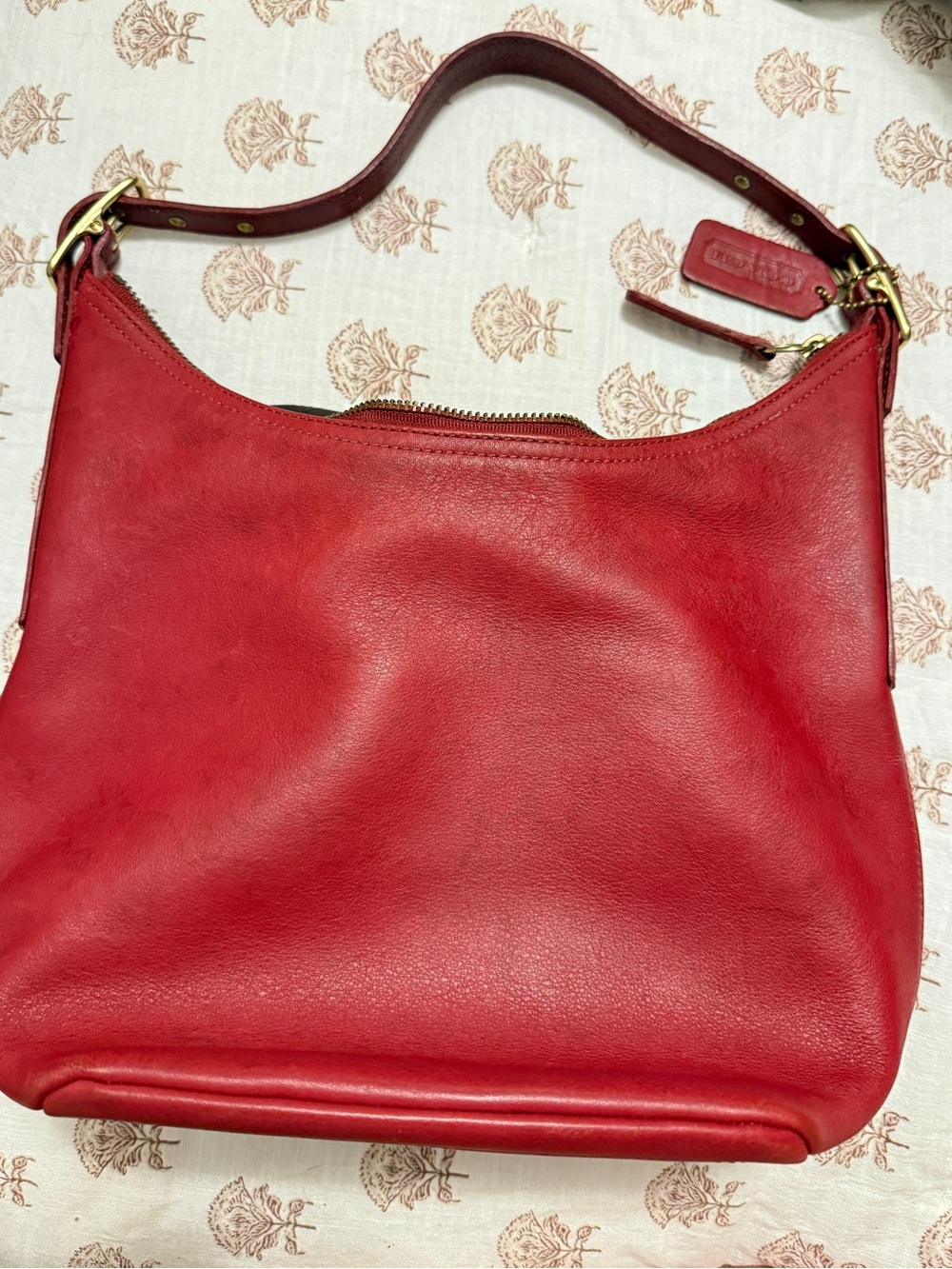 Coach Red Legacy West Hobo with Gold-Tone Hardware